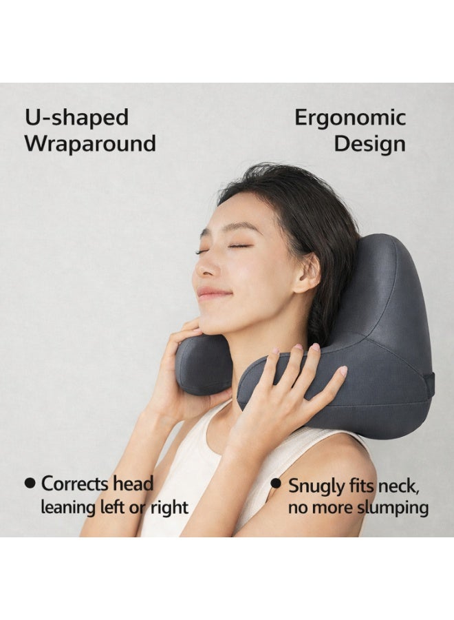 Ergonomic Car Neck Pillow – U-Shaped Headrest with Memory Foam, Adjustable Strap, Breathable Fabric for Driving, Travel & Long Journeys - Image 2